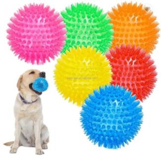 Wholesale Durable Bouncy Tpr Dog Toys Tough Unique Toothbrush Pet Dog Ball Pet Chew molar Toys