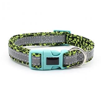 High Quality Quick Release Buckle Training Highly Reflective Fabric Pet Collar For Dog And Puppy